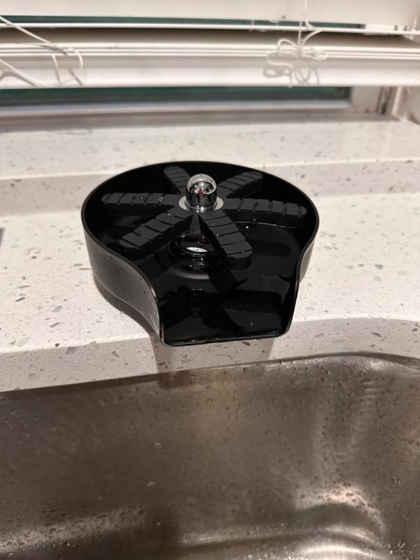 Stainless Steel Glass Rinser for Kitchen Sinks Matte Black Metal Cup Washer Kitchen Sink Accessories No Warranty