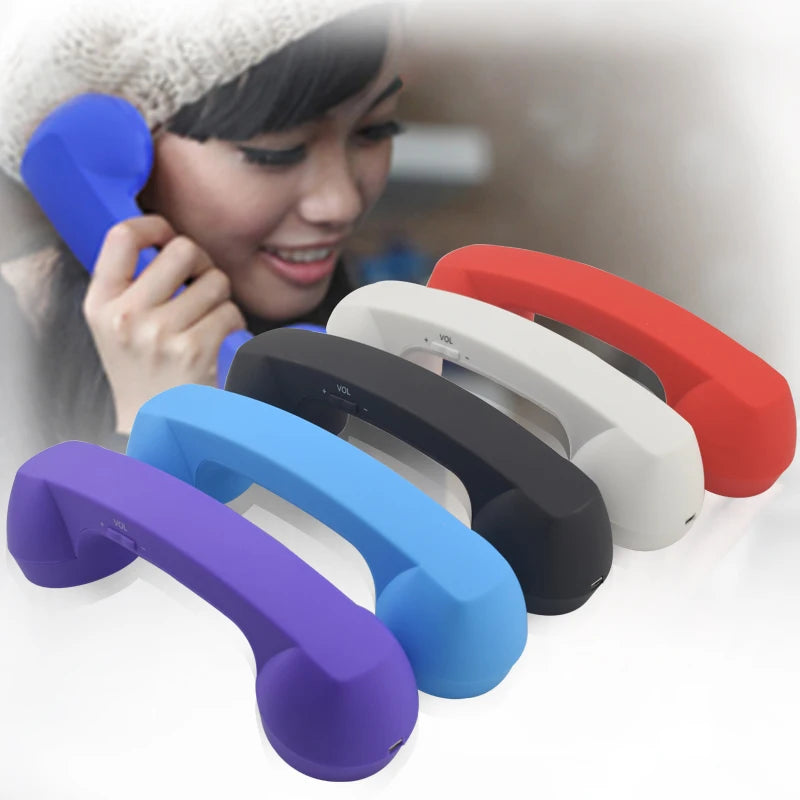 Wireless Retro Bluetooth Phone for Laptops and Cellphones Pop Phone Retro Handset Wireless Retro Telephone Handset Receivers